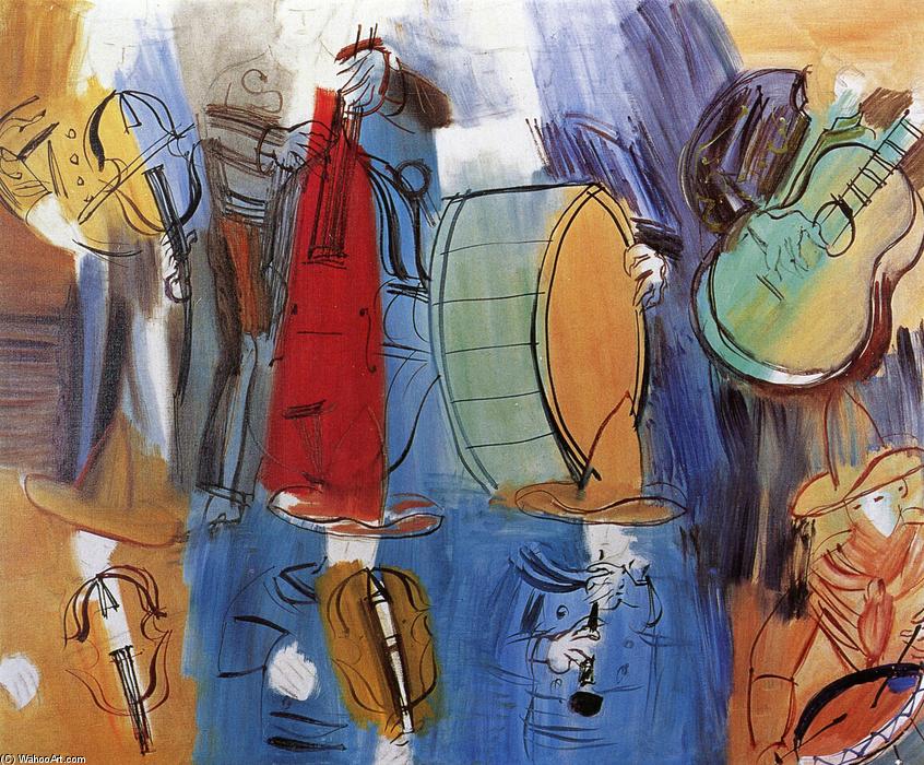WikiOO.org - 백과 사전 - 회화, 삽화 Raoul Dufy - The Mexican Musicians