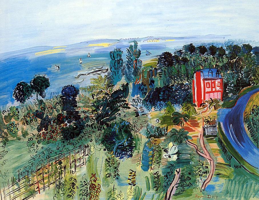 Wikioo.org - The Encyclopedia of Fine Arts - Painting, Artwork by Raoul Dufy - Villerville