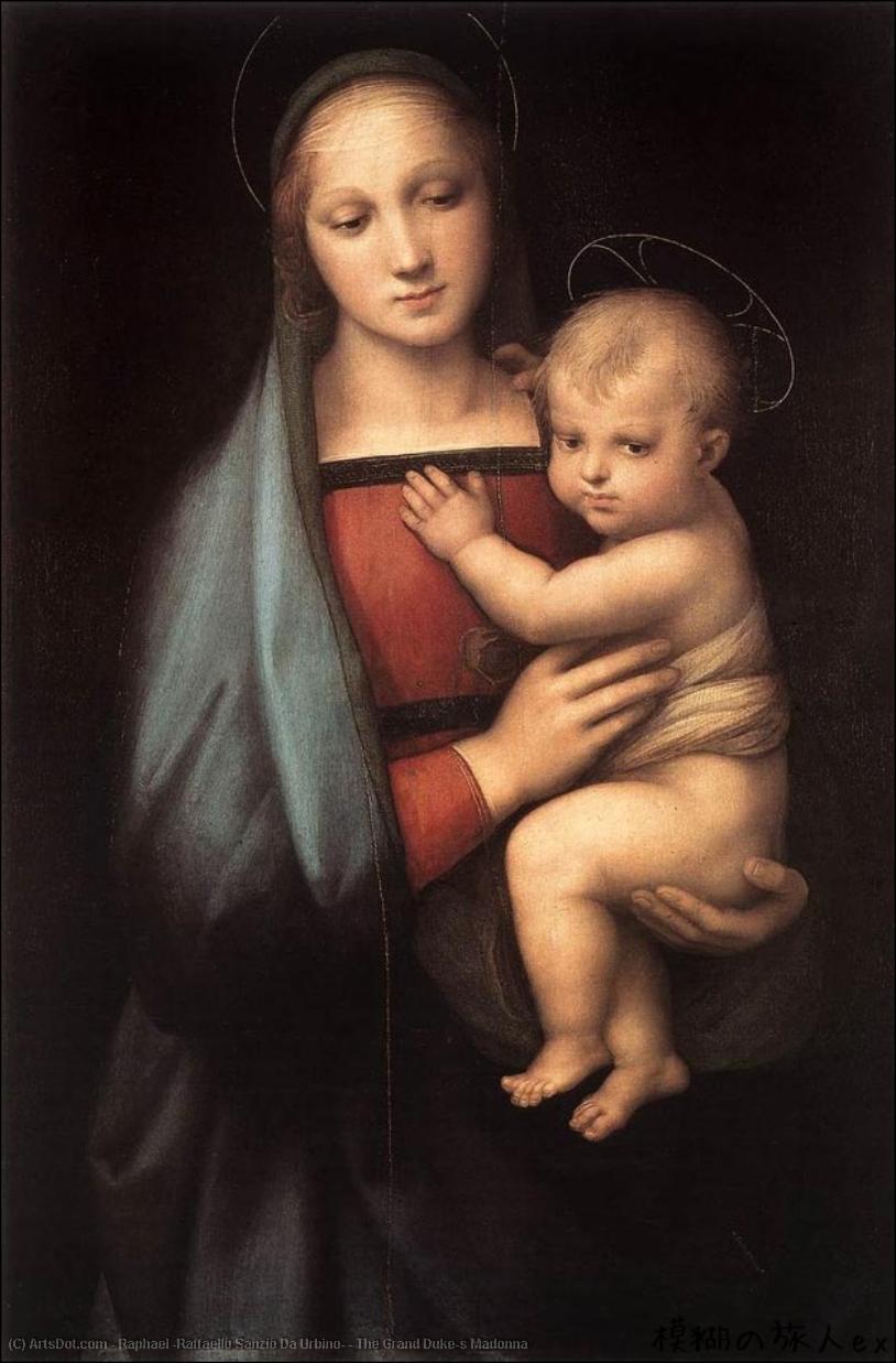 WikiOO.org - Enciclopedia of Fine Arts - Pictura, lucrări de artă Raphael (Raffaello Sanzio Da Urbino) - The Grand Duke's Madonna