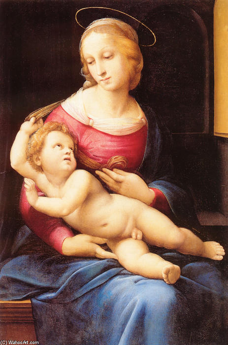 Wikioo.org - The Encyclopedia of Fine Arts - Painting, Artwork by Raphael (Raffaello Sanzio Da Urbino) - Bridgewater Madonna