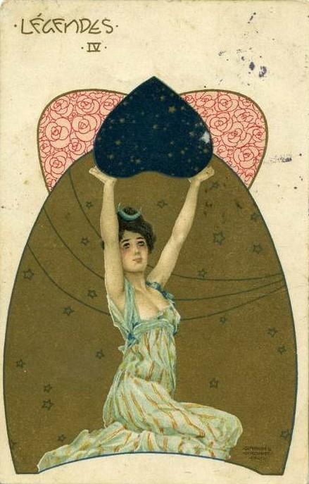 Wikioo.org - The Encyclopedia of Fine Arts - Painting, Artwork by Raphael Kirchner - Legendes