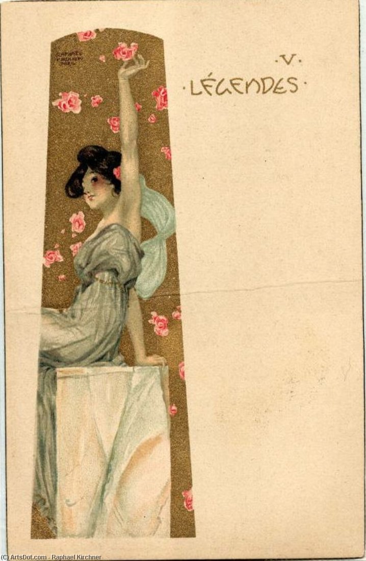 Wikioo.org - The Encyclopedia of Fine Arts - Painting, Artwork by Raphael Kirchner - Legendes