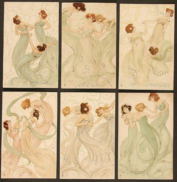 Wikioo.org - The Encyclopedia of Fine Arts - Painting, Artwork by Raphael Kirchner - Mayflyes