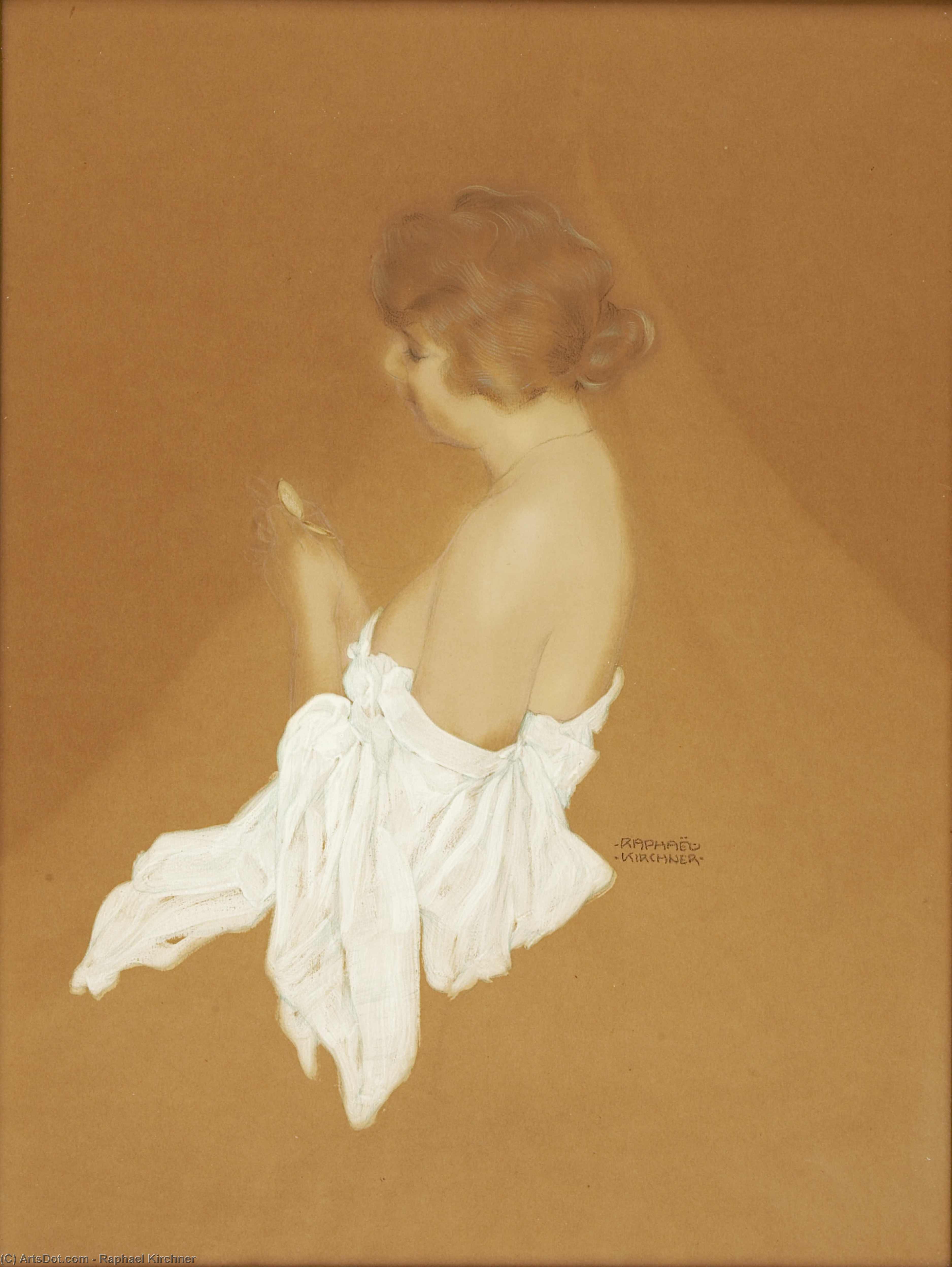 WikiOO.org - Encyclopedia of Fine Arts - Maľba, Artwork Raphael Kirchner - Fanny Brice