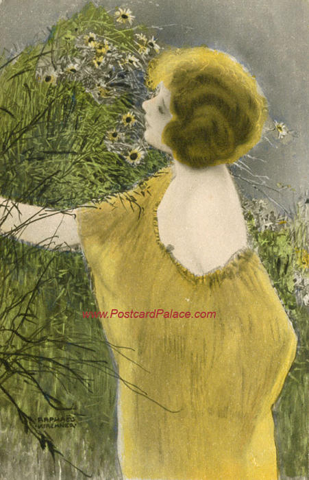 Wikioo.org - The Encyclopedia of Fine Arts - Painting, Artwork by Raphael Kirchner - The Golden Age