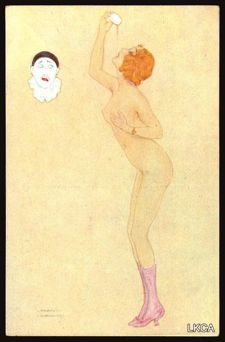Wikioo.org - The Encyclopedia of Fine Arts - Painting, Artwork by Raphael Kirchner - Deadly Sins
