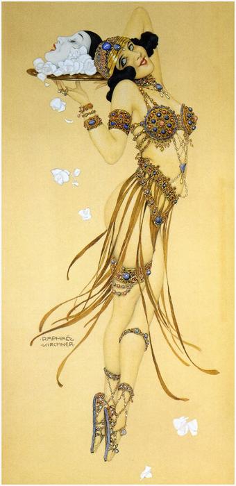 Wikioo.org - The Encyclopedia of Fine Arts - Painting, Artwork by Raphael Kirchner - Expiation