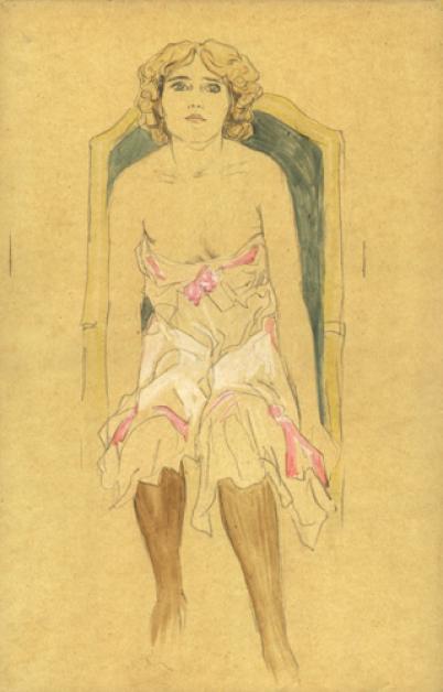 WikiOO.org - Encyclopedia of Fine Arts - Målning, konstverk Raphael Kirchner - Nude Drawings