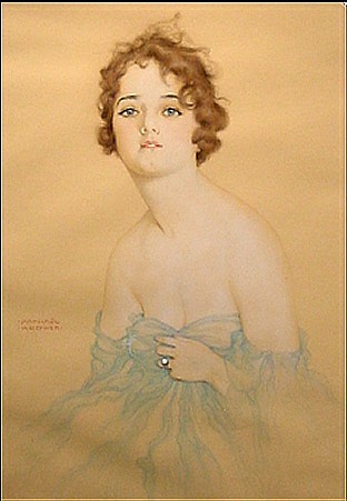 WikiOO.org - Encyclopedia of Fine Arts - Maalaus, taideteos Raphael Kirchner - Olive Thomas