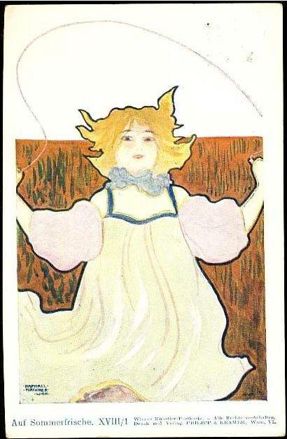 Wikioo.org - The Encyclopedia of Fine Arts - Painting, Artwork by Raphael Kirchner - On Holiday