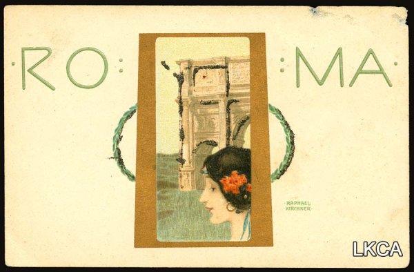 Wikioo.org - The Encyclopedia of Fine Arts - Painting, Artwork by Raphael Kirchner - Roma