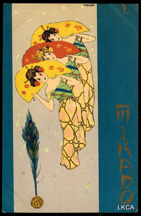Wikioo.org - The Encyclopedia of Fine Arts - Painting, Artwork by Raphael Kirchner - Mikado