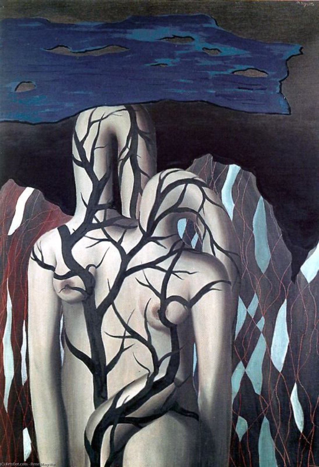 Wikioo.org – La Enciclopedia de las Bellas Artes - Pintura, Obras de arte de Rene Magritte - paisaje del