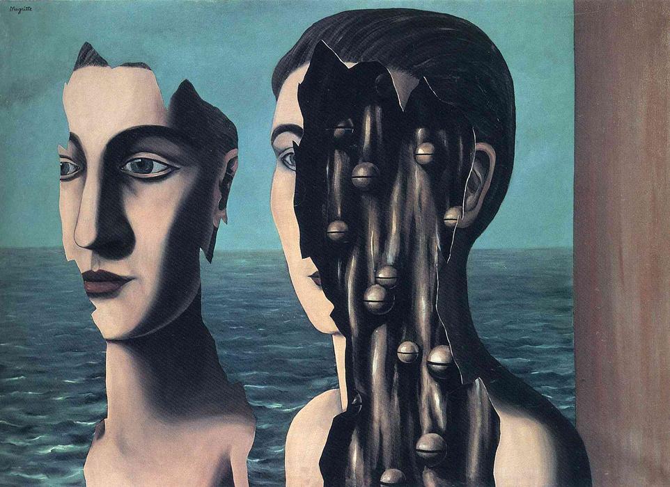 WikiOO.org - Εγκυκλοπαίδεια Καλών Τεχνών - Ζωγραφική, έργα τέχνης Rene Magritte - The double secret