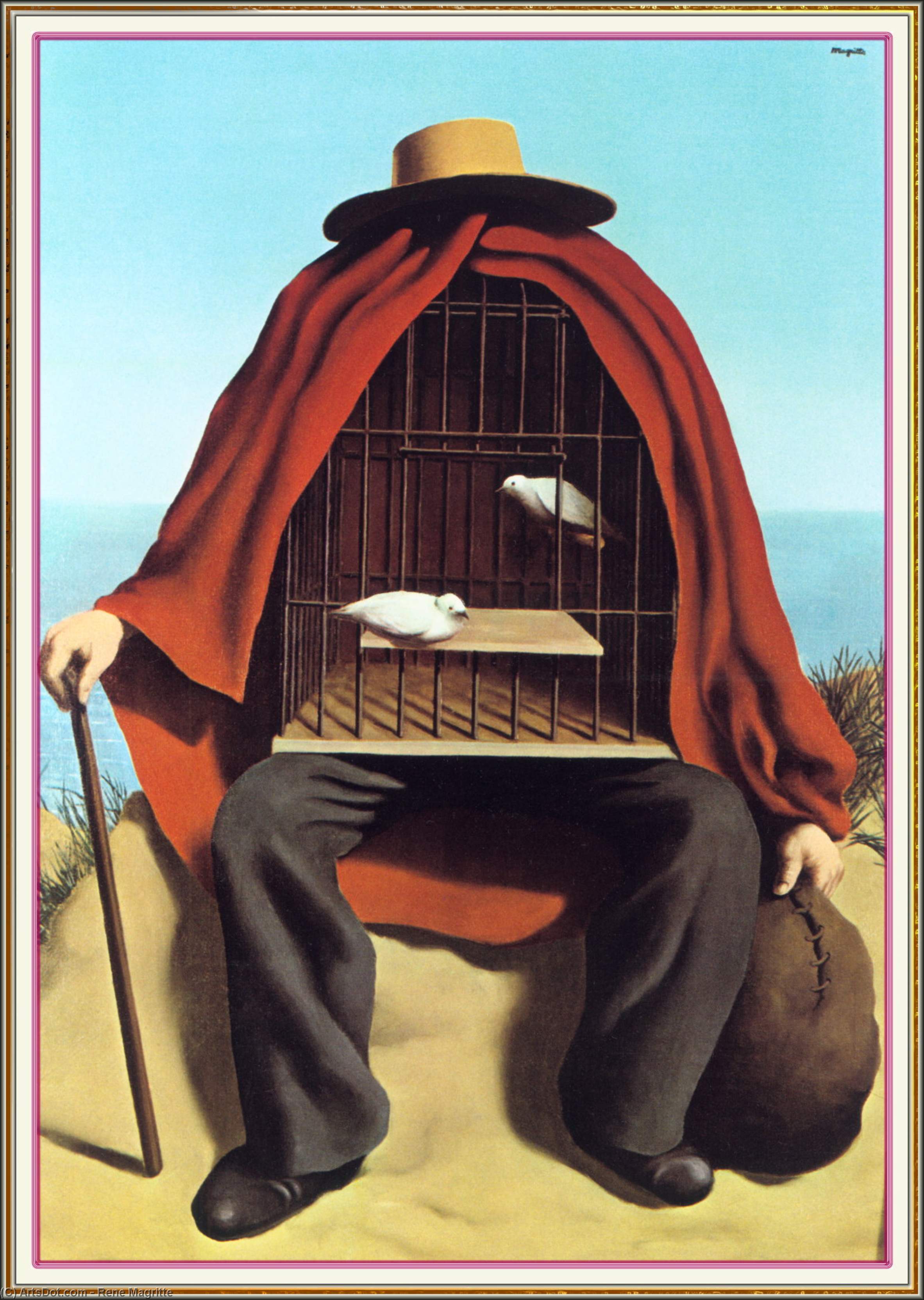 Wikioo.org – La Enciclopedia de las Bellas Artes - Pintura, Obras de arte de Rene Magritte - El terapeuta