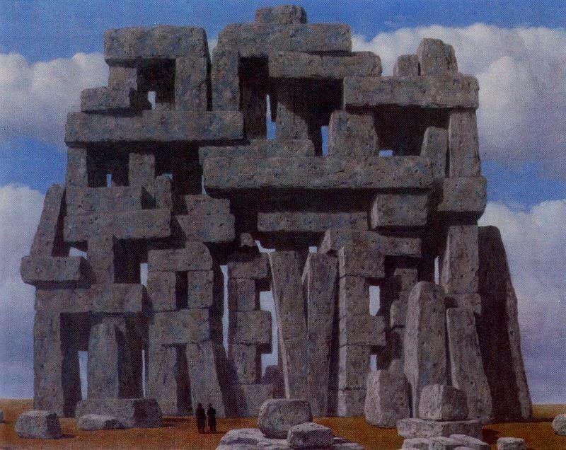 WikiOO.org - אנציקלופדיה לאמנויות יפות - ציור, יצירות אמנות Rene Magritte - The art of conversation