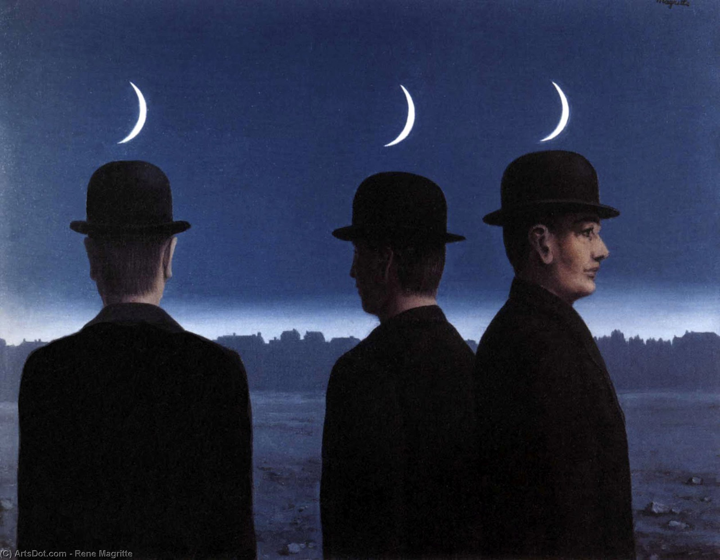 WikiOO.org - Encyclopedia of Fine Arts - Maľba, Artwork Rene Magritte - The masterpiece or the mysteries of the horizon