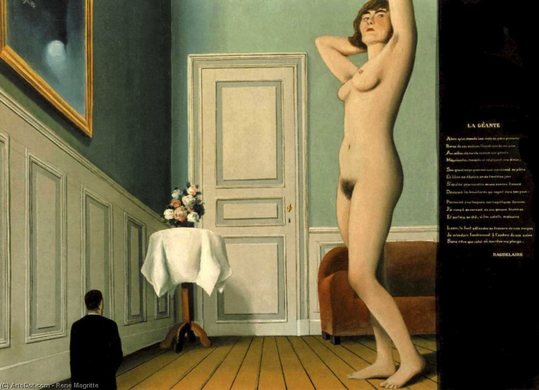 WikiOO.org - Enciklopedija dailės - Tapyba, meno kuriniai Rene Magritte - The giantess