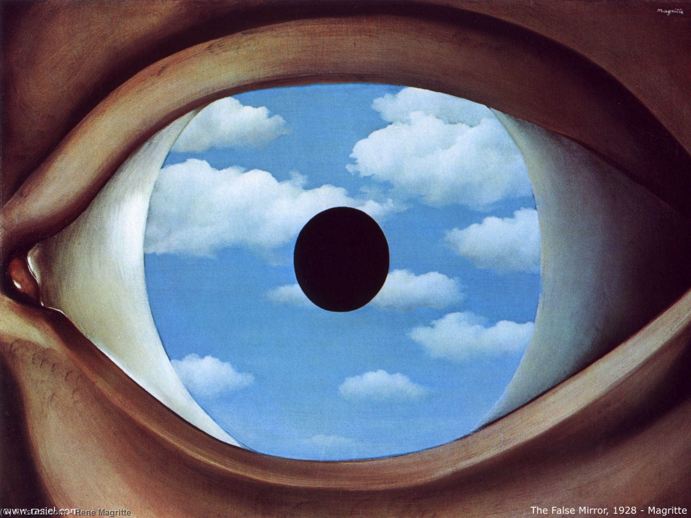 WikiOO.org - Enciklopedija dailės - Tapyba, meno kuriniai Rene Magritte - The false mirror