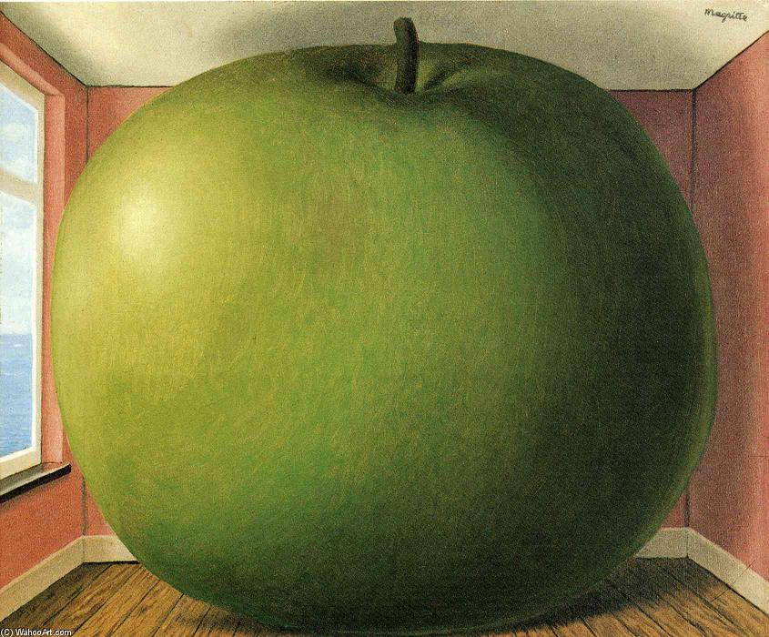 Wikioo.org - The Encyclopedia of Fine Arts - Painting, Artwork by Rene Magritte - The Listening Room