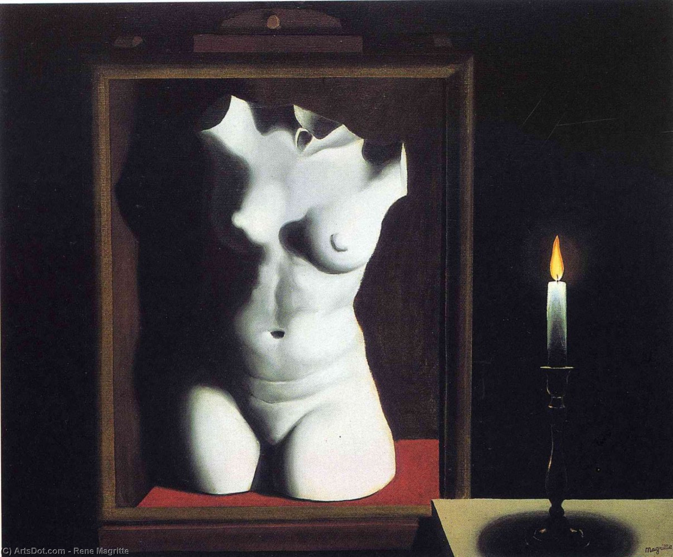 Wikioo.org - The Encyclopedia of Fine Arts - Painting, Artwork by Rene Magritte - The light of coincidence