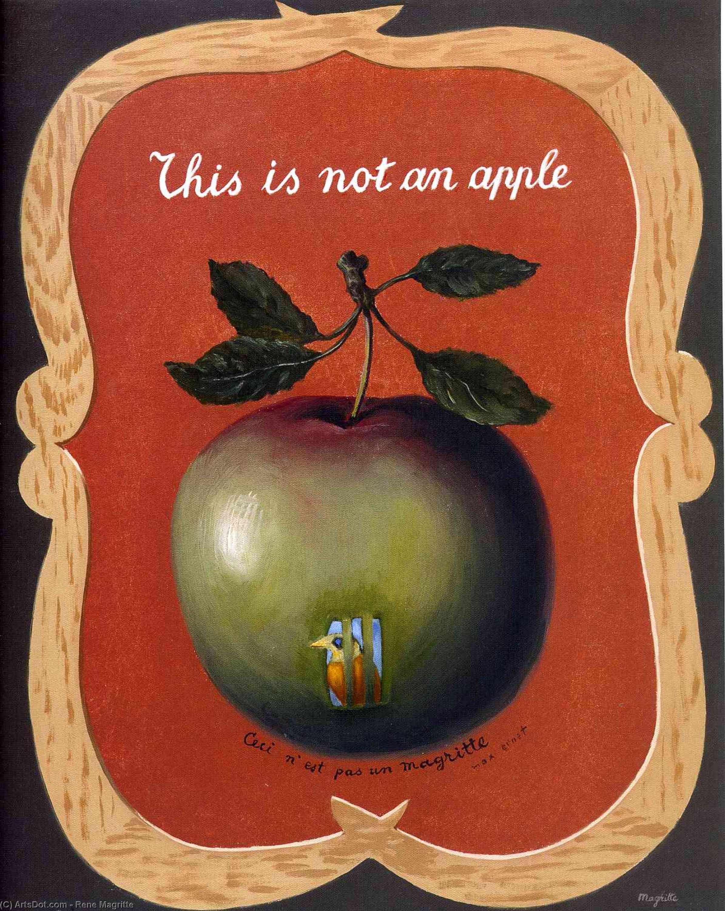WikiOO.org - Encyclopedia of Fine Arts - Malba, Artwork Rene Magritte - Force of habit