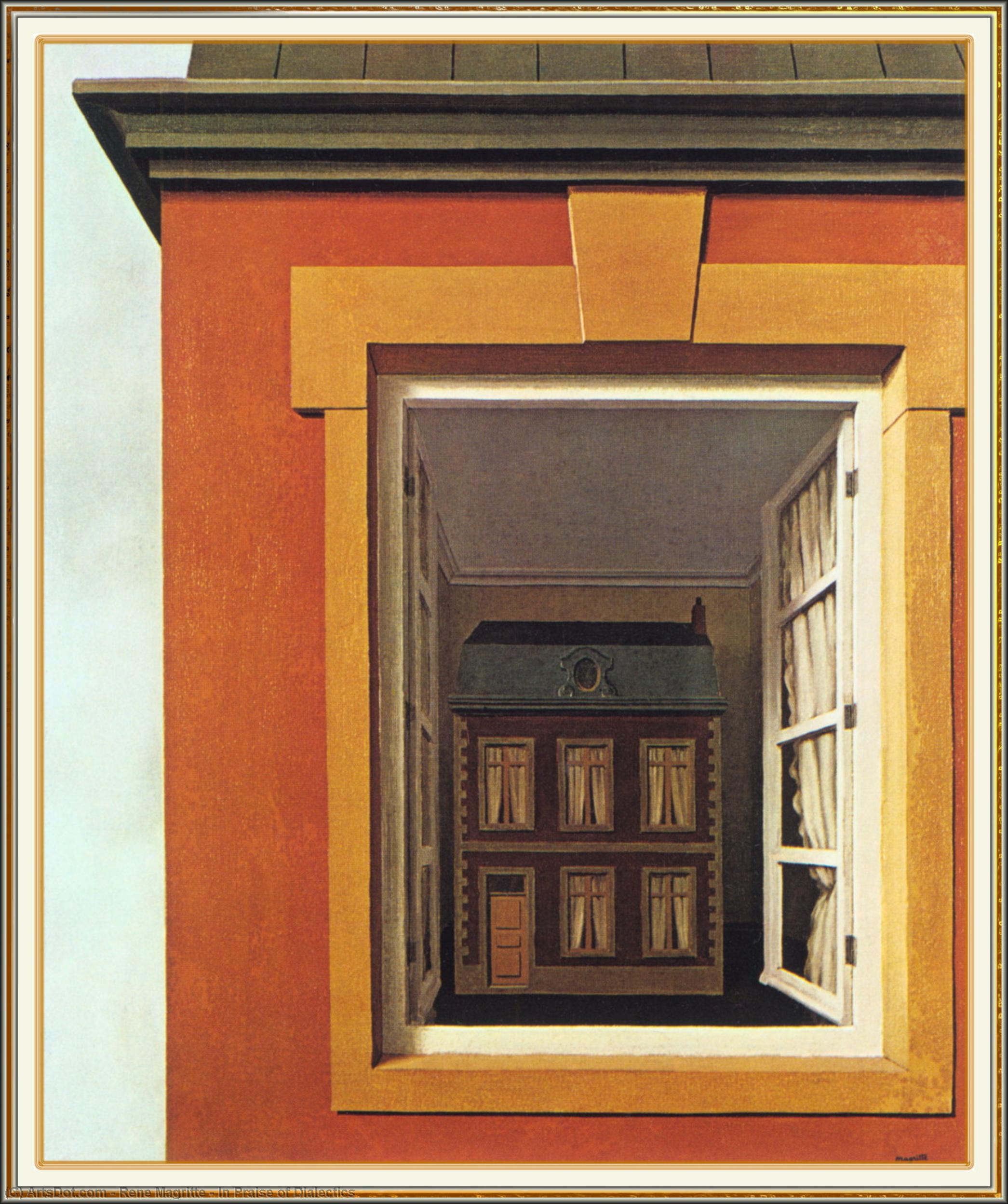 Wikioo.org - The Encyclopedia of Fine Arts - Painting, Artwork by Rene Magritte - In Praise of Dialectics