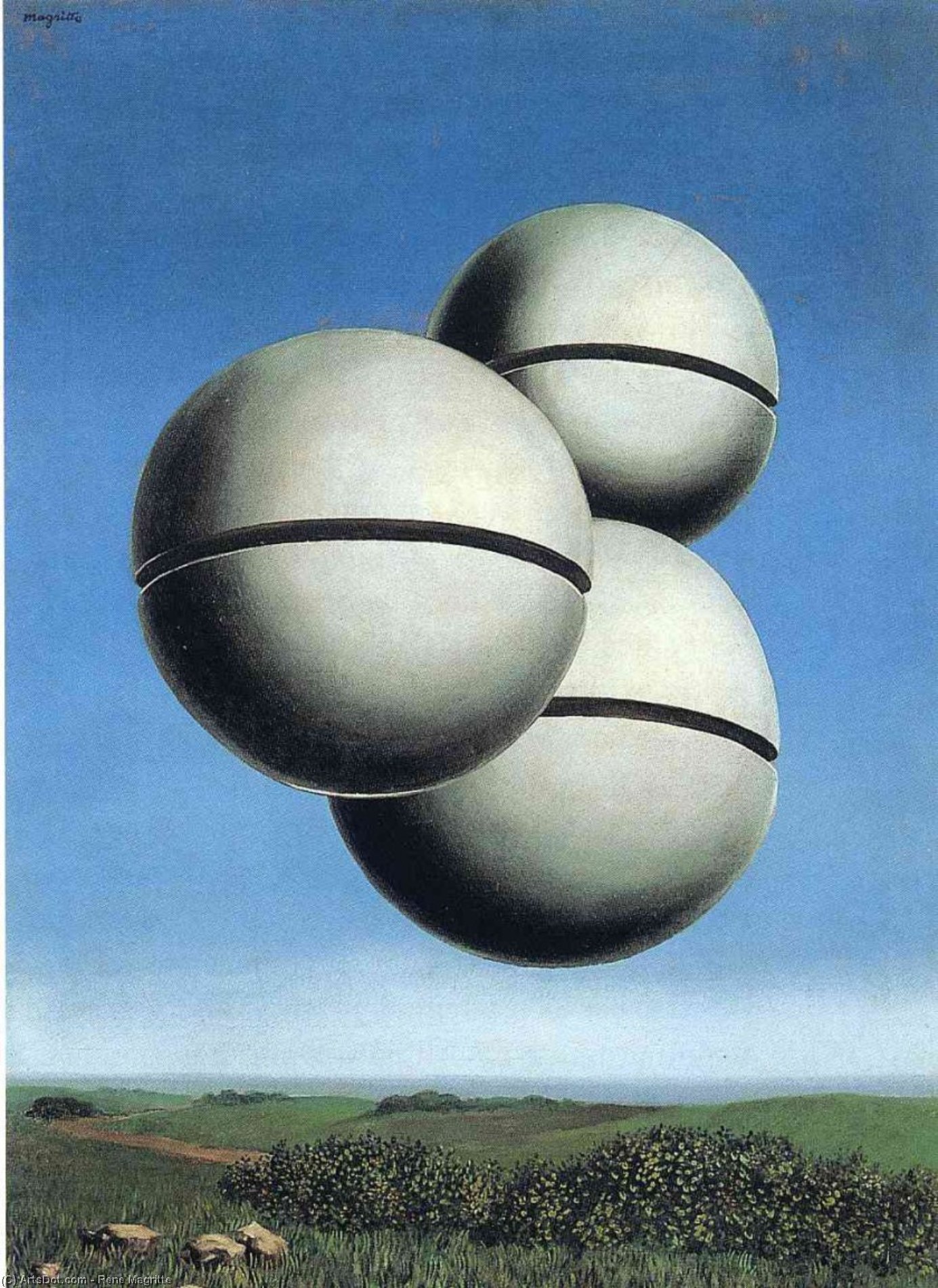 Wikioo.org – La Enciclopedia de las Bellas Artes - Pintura, Obras de arte de Rene Magritte - La voz del espacio