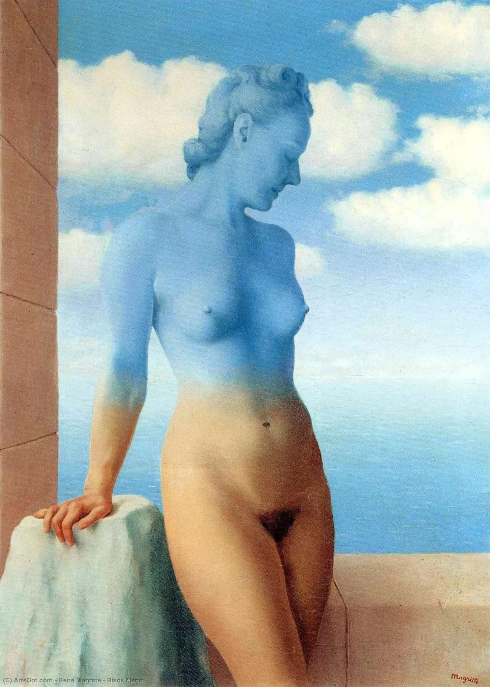 Wikioo.org - The Encyclopedia of Fine Arts - Painting, Artwork by Rene Magritte - Black Magic