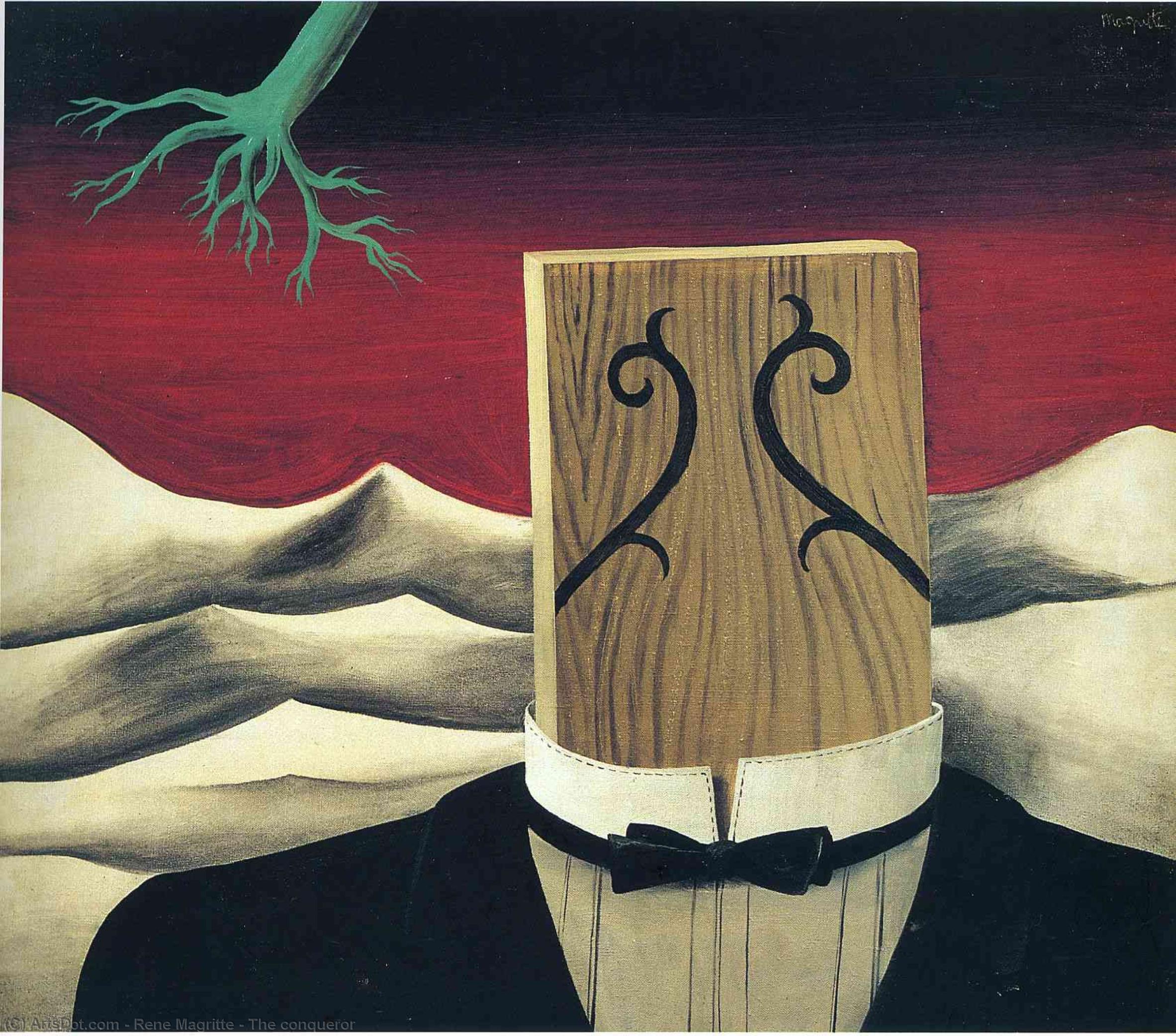 Wikioo.org – La Enciclopedia de las Bellas Artes - Pintura, Obras de arte de Rene Magritte - el conquistador