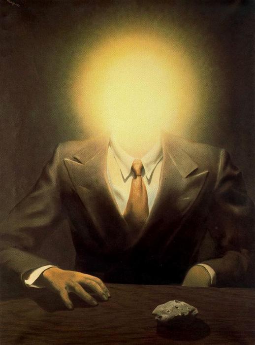 Wikioo.org - The Encyclopedia of Fine Arts - Painting, Artwork by Rene Magritte - The Pleasure Principle (Portrait of Edward James)
