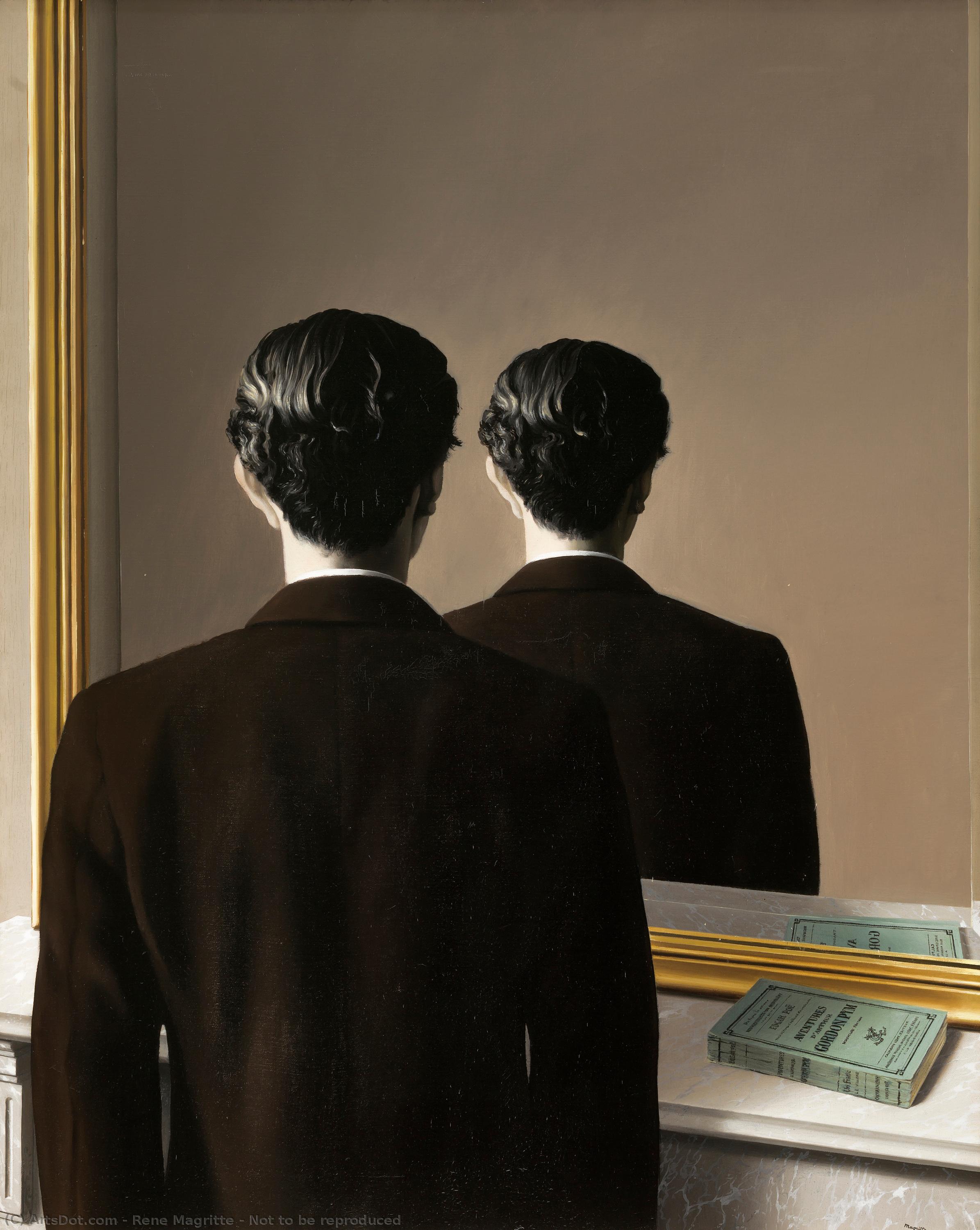 WikiOO.org - Енциклопедия за изящни изкуства - Живопис, Произведения на изкуството Rene Magritte - Not to be reproduced