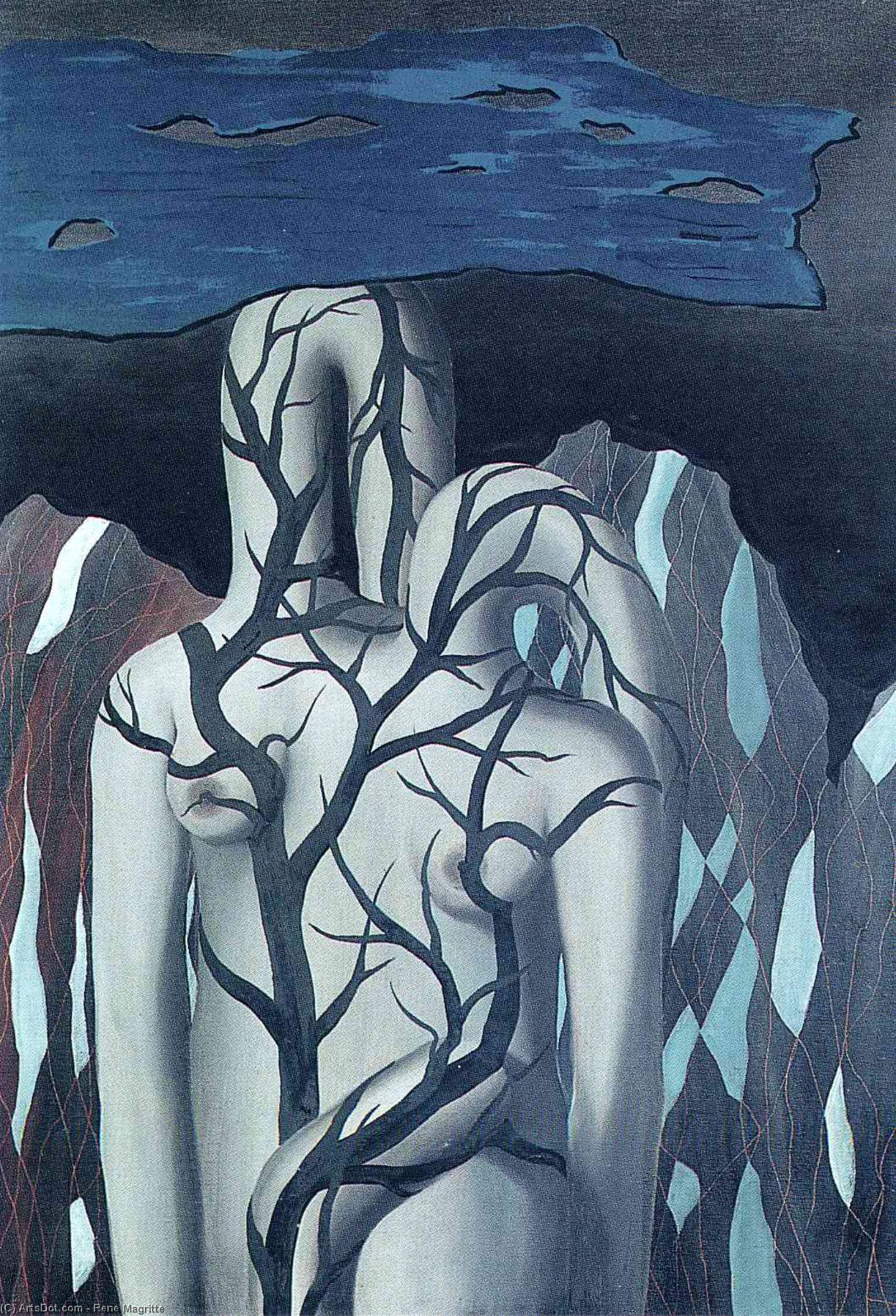 Wikioo.org – L'Enciclopedia delle Belle Arti - Pittura, Opere di Rene Magritte - paesaggio