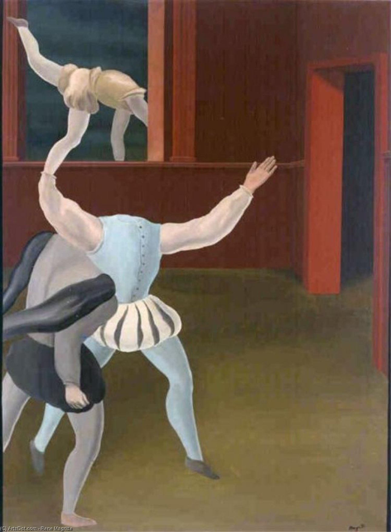 WikiOO.org - Encyclopedia of Fine Arts - Lukisan, Artwork Rene Magritte - A panic in the Middle Ages
