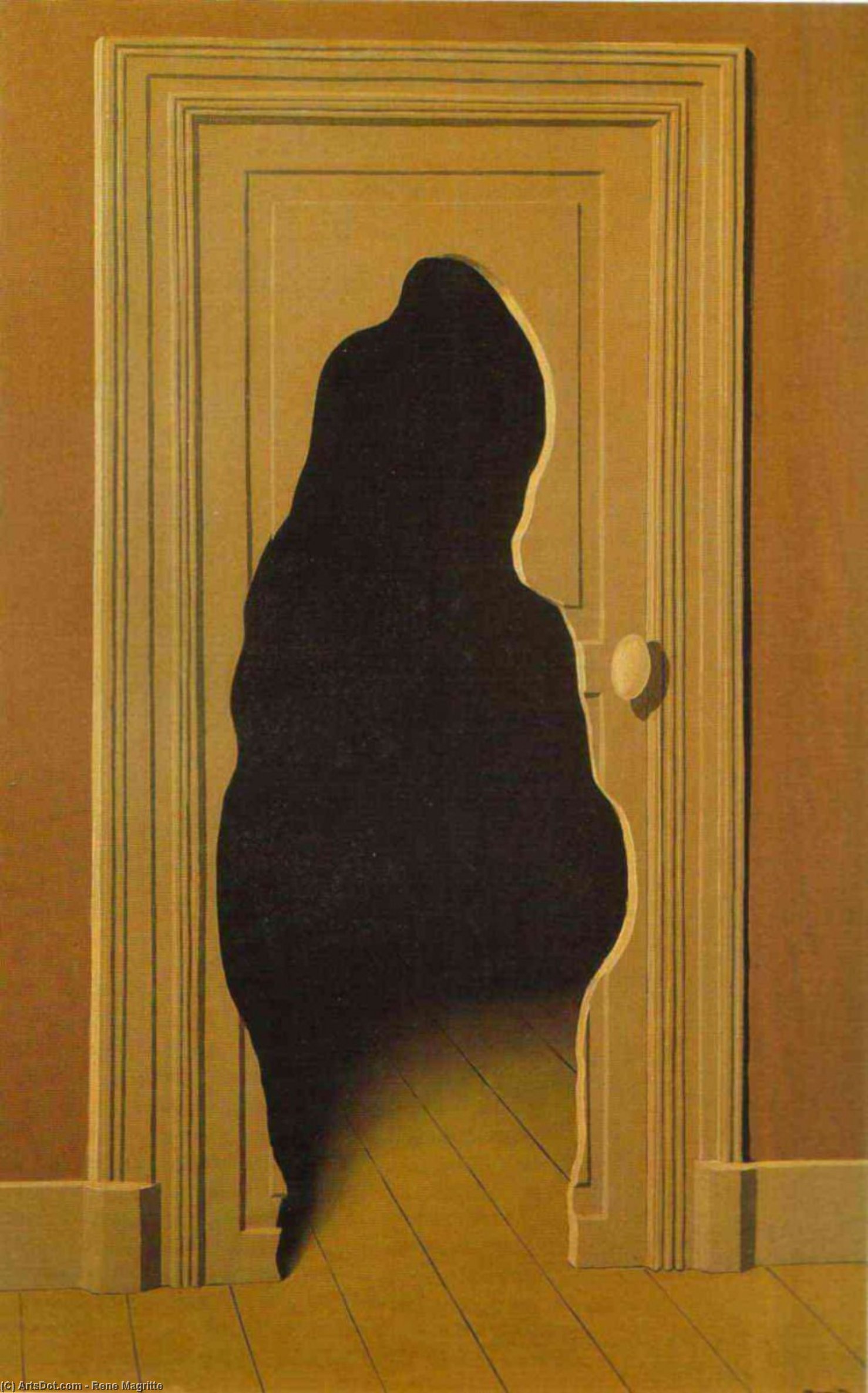 WikiOO.org - Encyclopedia of Fine Arts - Maalaus, taideteos Rene Magritte - Unexpected answer