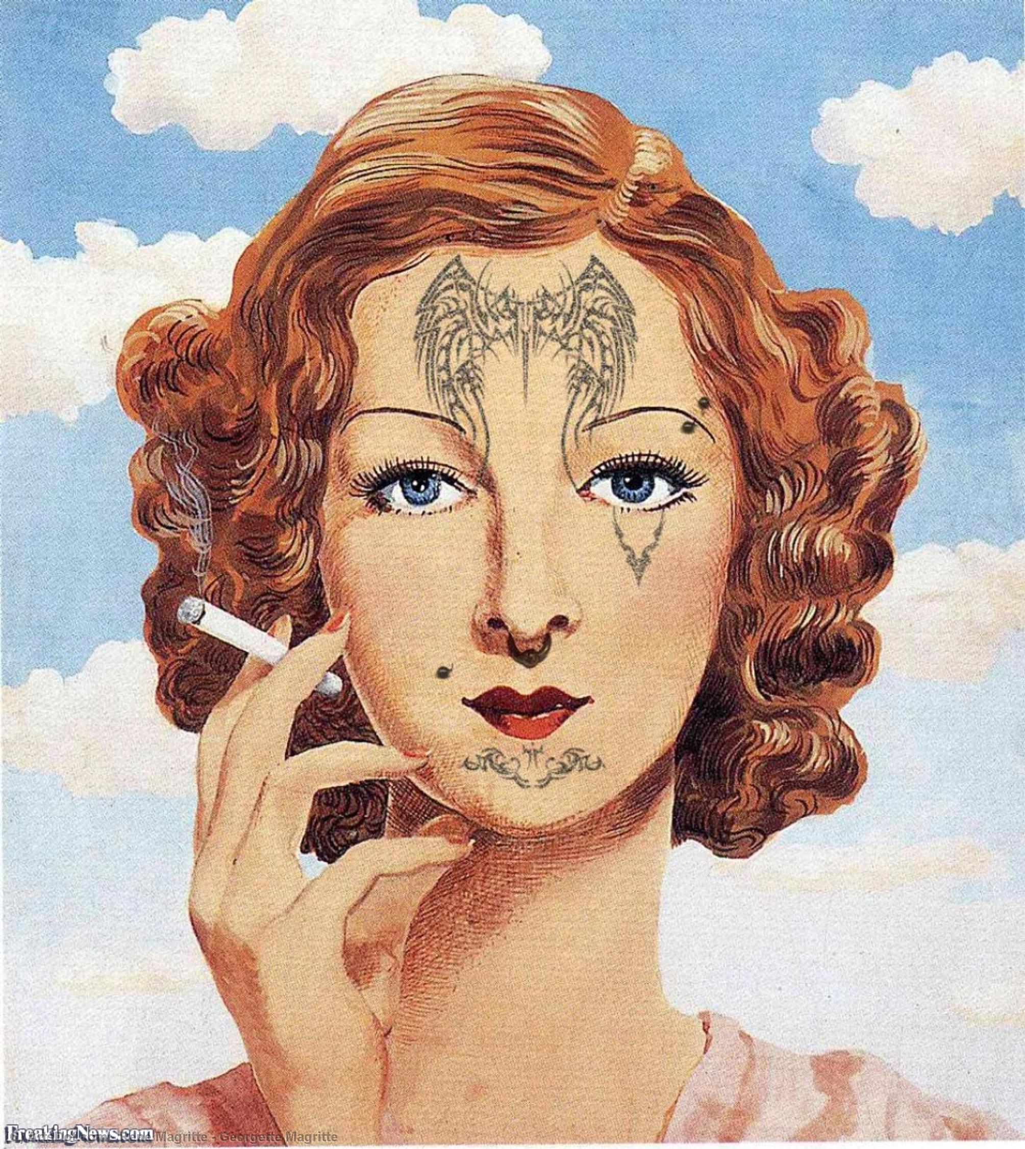 Wikioo.org - The Encyclopedia of Fine Arts - Painting, Artwork by Rene Magritte - Georgette Magritte