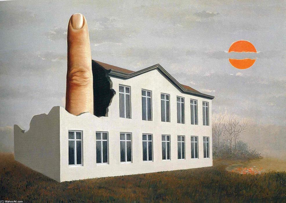 Wikioo.org - The Encyclopedia of Fine Arts - Painting, Artwork by Rene Magritte - The revealing of the present