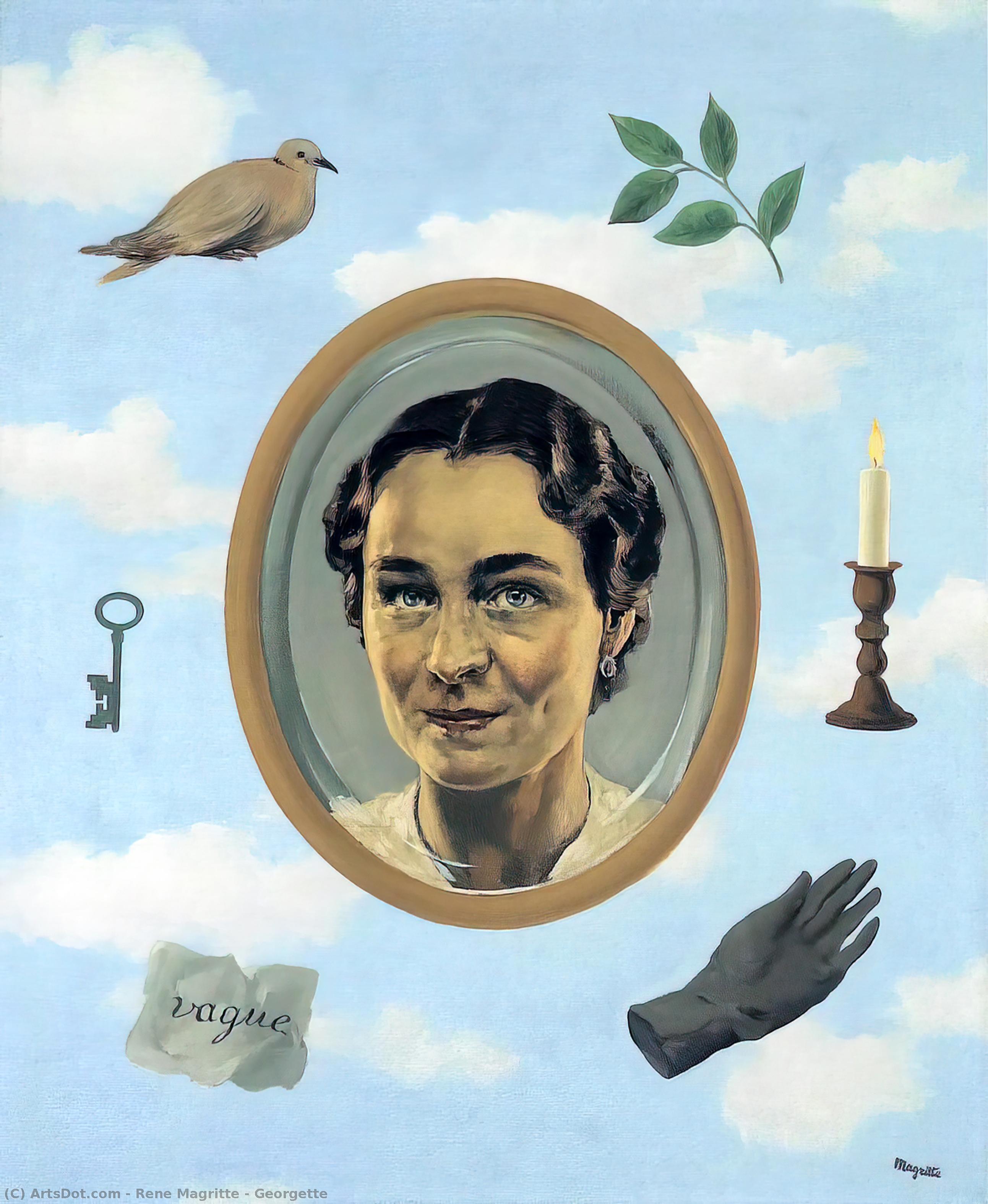 WikiOO.org - Εγκυκλοπαίδεια Καλών Τεχνών - Ζωγραφική, έργα τέχνης Rene Magritte - Georgette