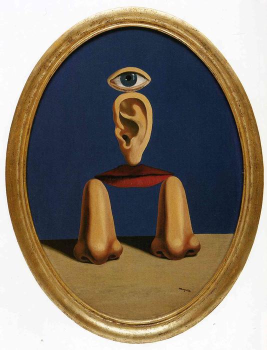WikiOO.org - Encyclopedia of Fine Arts - Schilderen, Artwork Rene Magritte - The white race