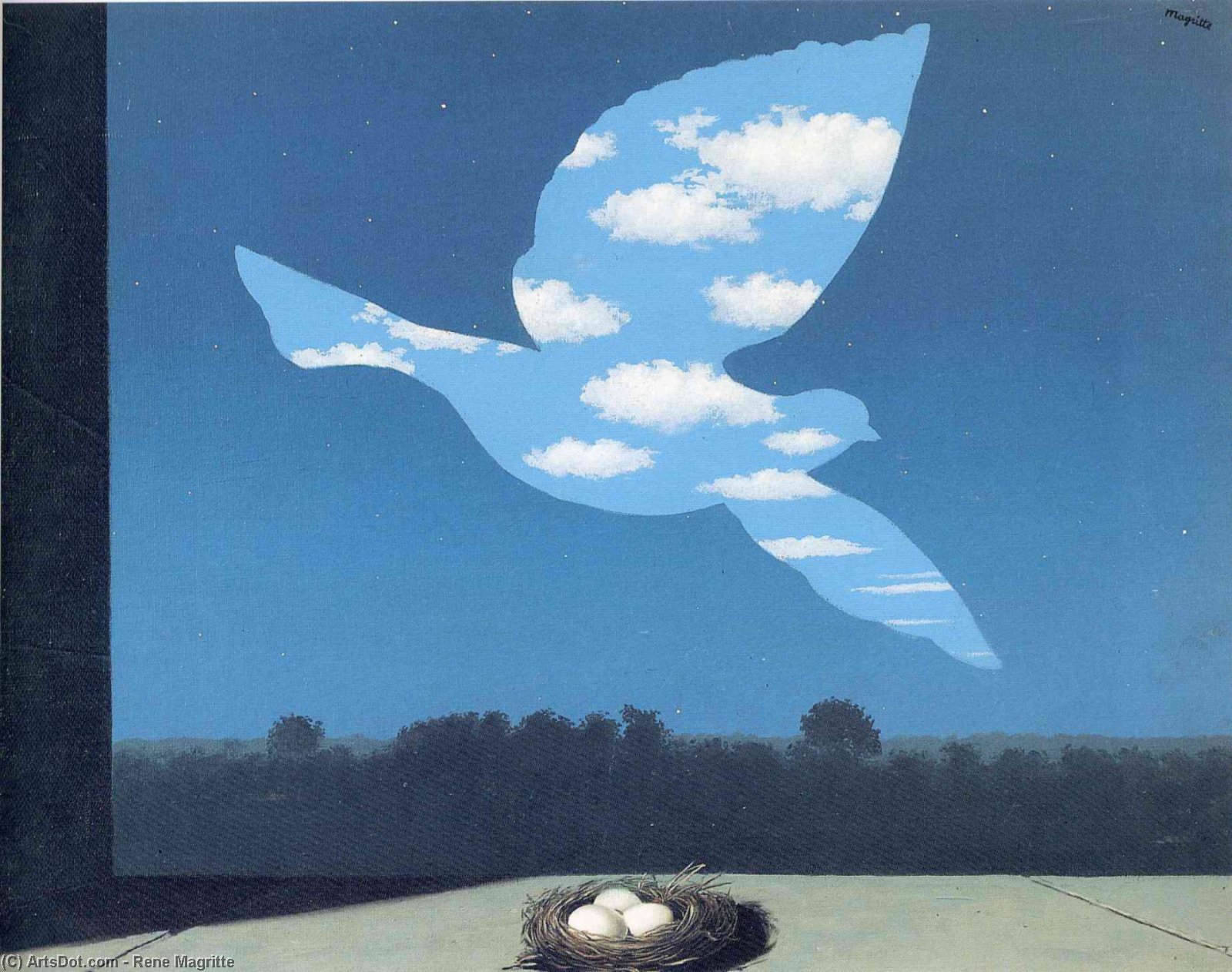 Wikioo.org - The Encyclopedia of Fine Arts - Painting, Artwork by Rene Magritte - The Return