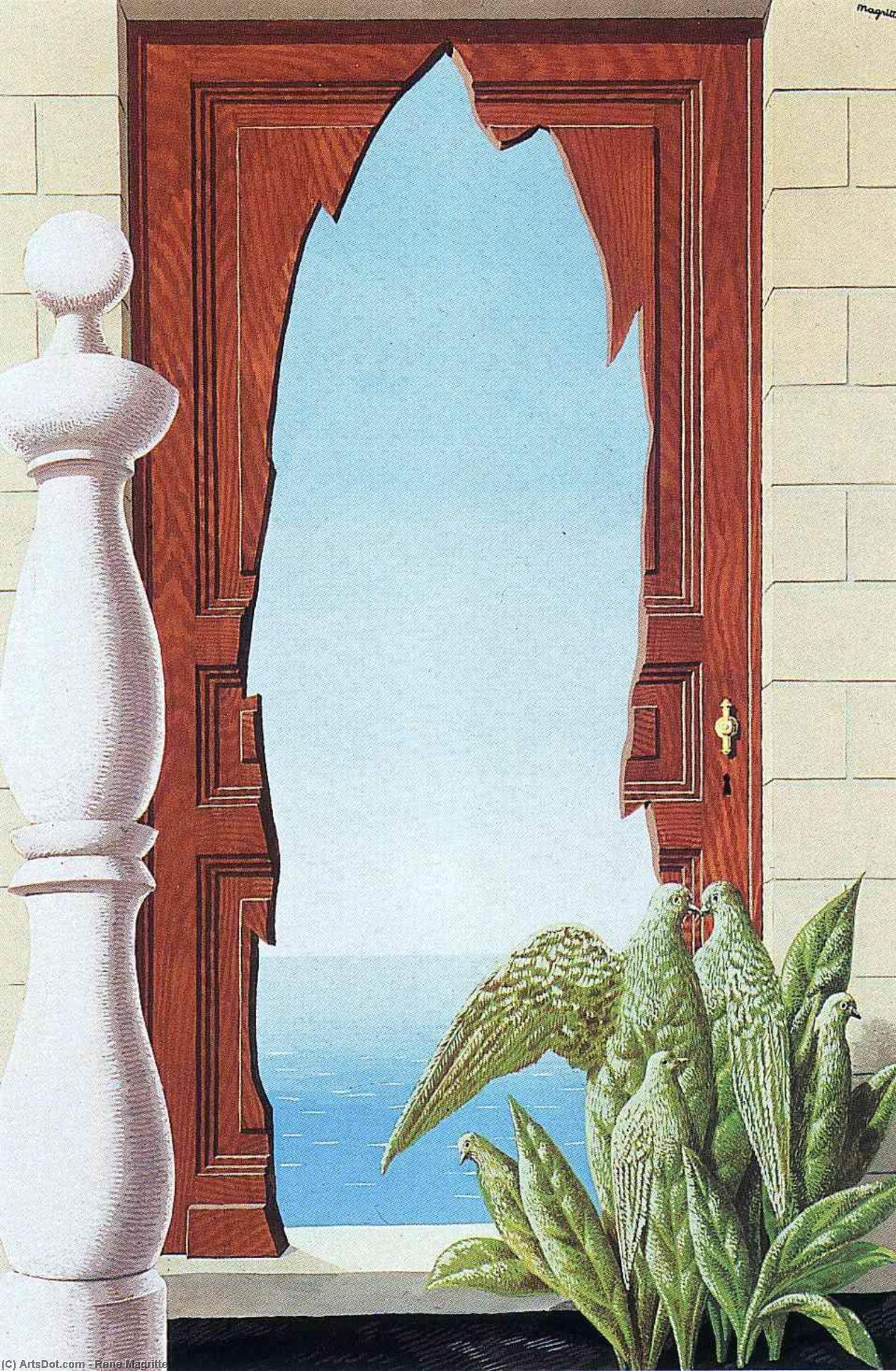 Wikioo.org - The Encyclopedia of Fine Arts - Painting, Artwork by Rene Magritte - Early morning