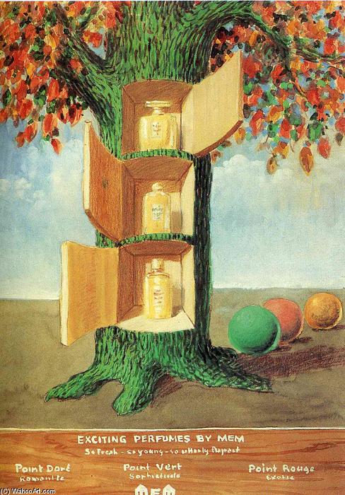 Wikioo.org - Encyklopedia Sztuk Pięknych - Malarstwo, Grafika Rene Magritte - Poster - Exciting perfumes by Mem