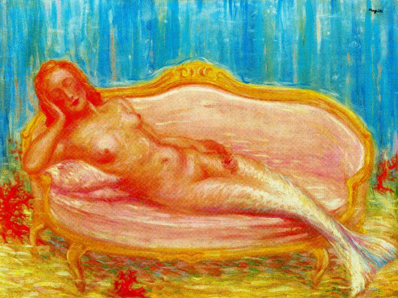 Wikoo.org - موسوعة الفنون الجميلة - اللوحة، العمل الفني Rene Magritte - The forbidden world