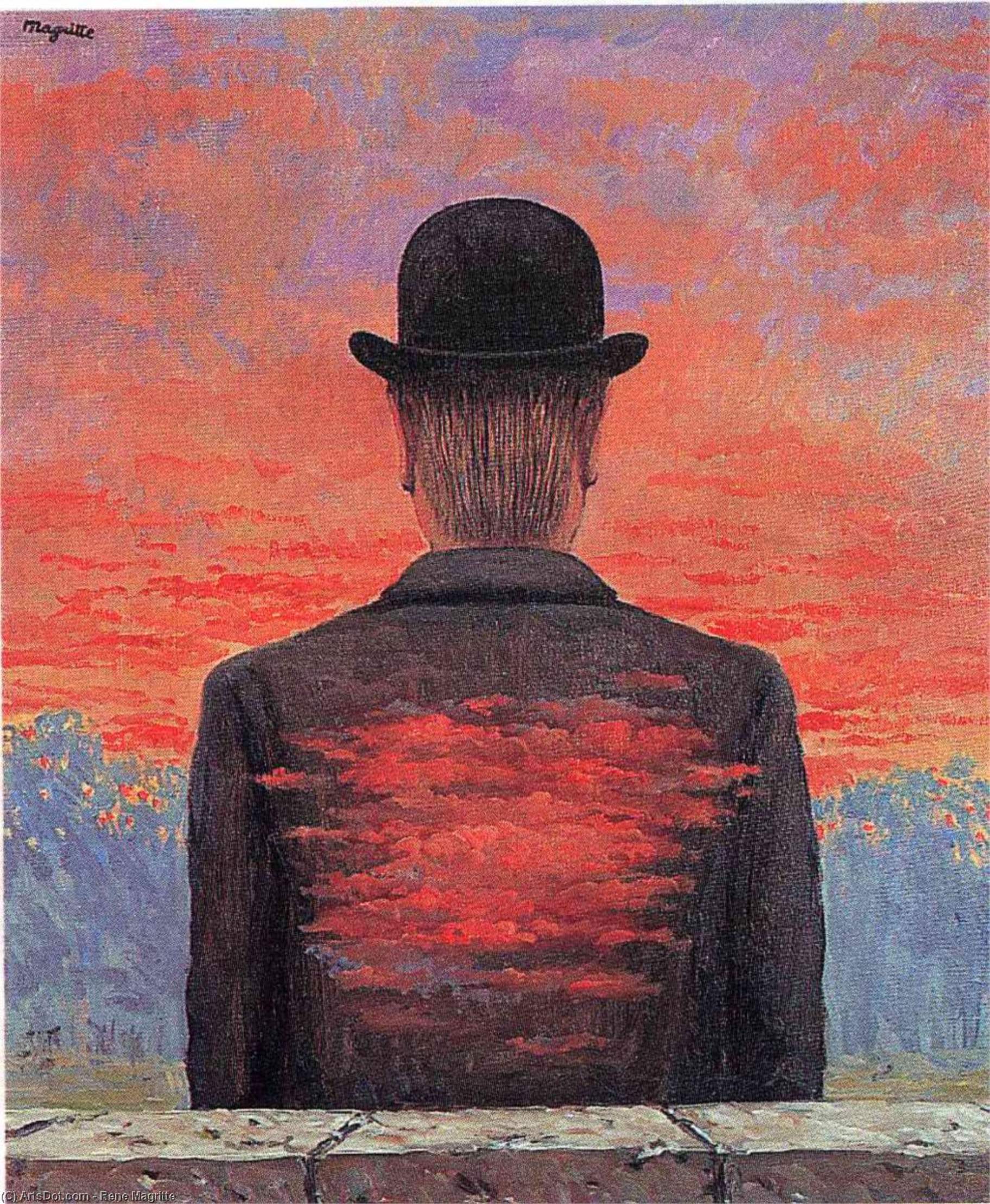 Wikioo.org - The Encyclopedia of Fine Arts - Painting, Artwork by Rene Magritte - The poet recompensed