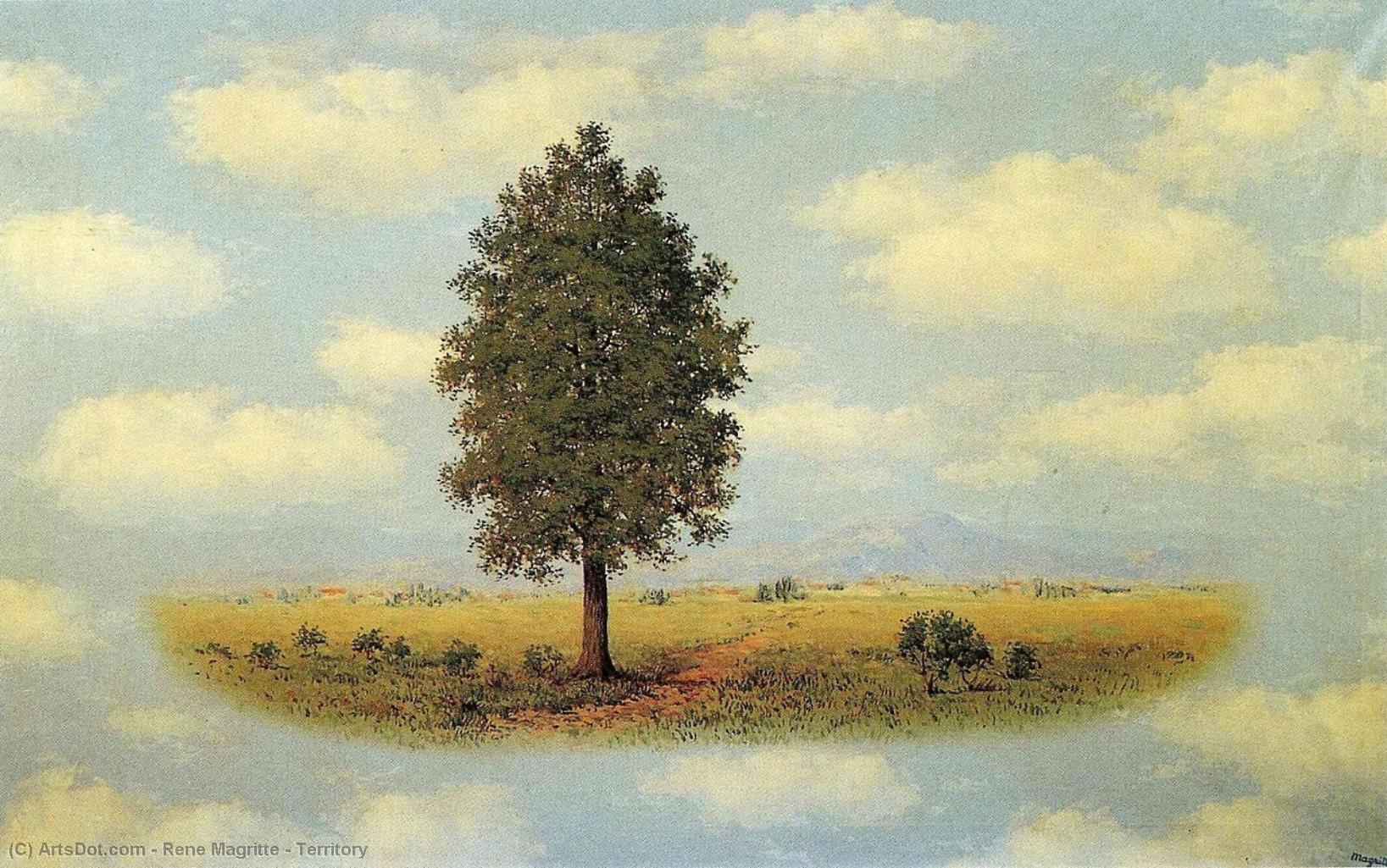 Wikioo.org – L'Encyclopédie des Beaux Arts - Peinture, Oeuvre de Rene Magritte - territoire