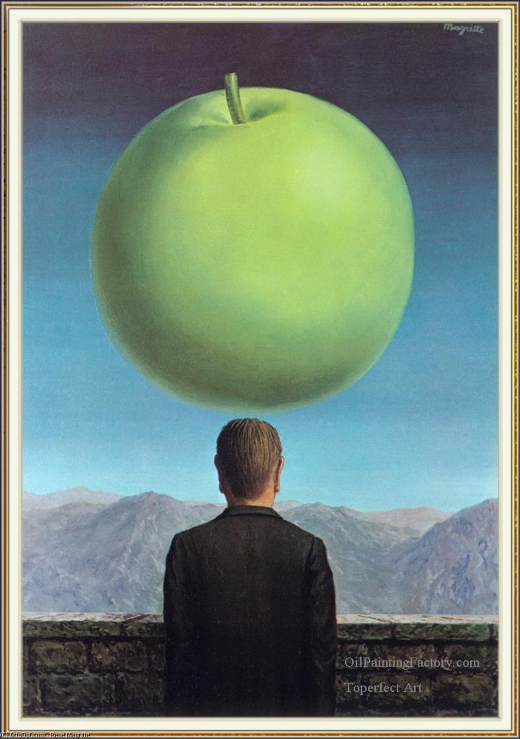 Wikioo.org - The Encyclopedia of Fine Arts - Painting, Artwork by Rene Magritte - The Postcard