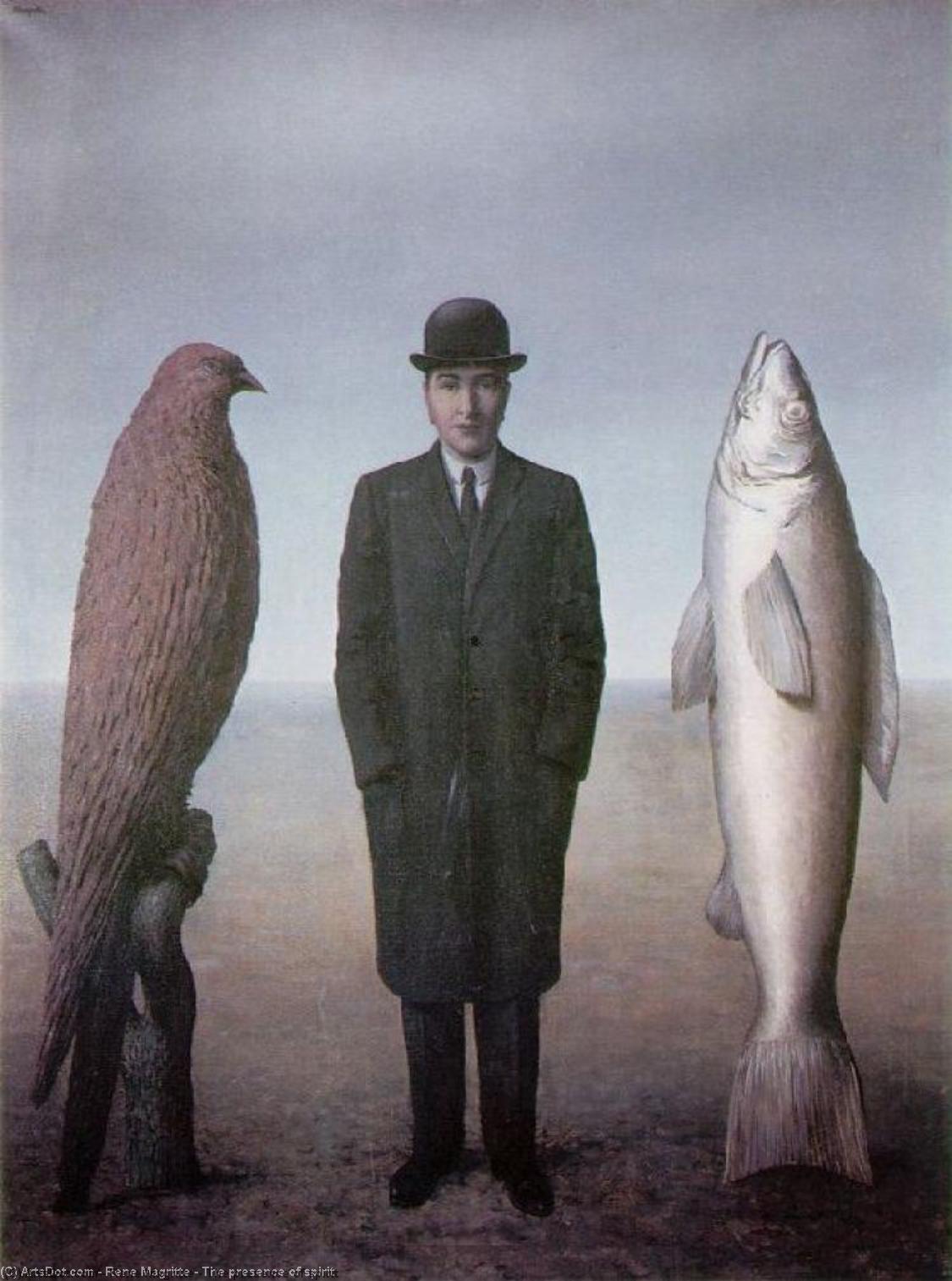 Wikioo.org - The Encyclopedia of Fine Arts - Painting, Artwork by Rene Magritte - The presence of spirit