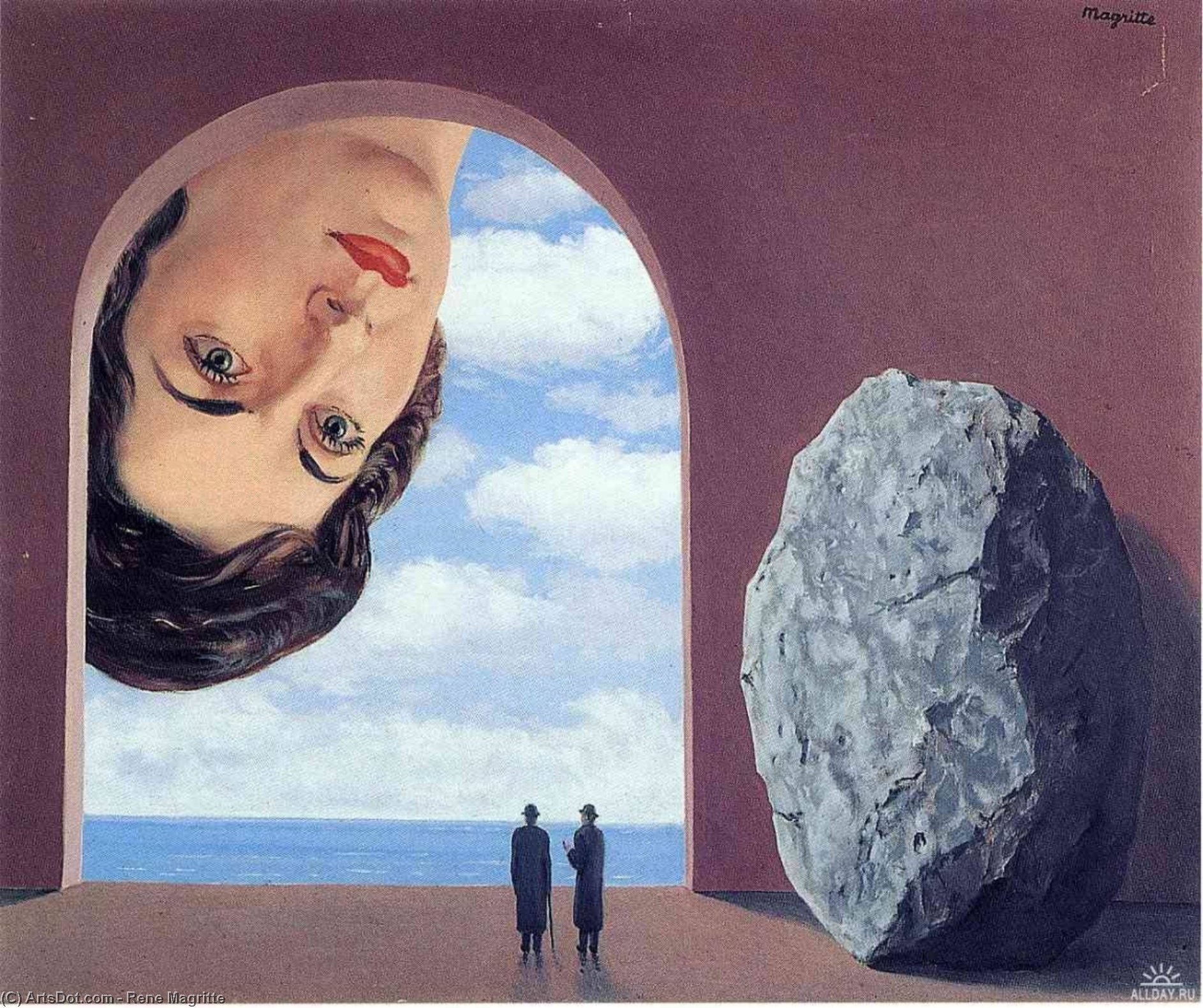 WikiOO.org - אנציקלופדיה לאמנויות יפות - ציור, יצירות אמנות Rene Magritte - Portrait of Stephy Langui