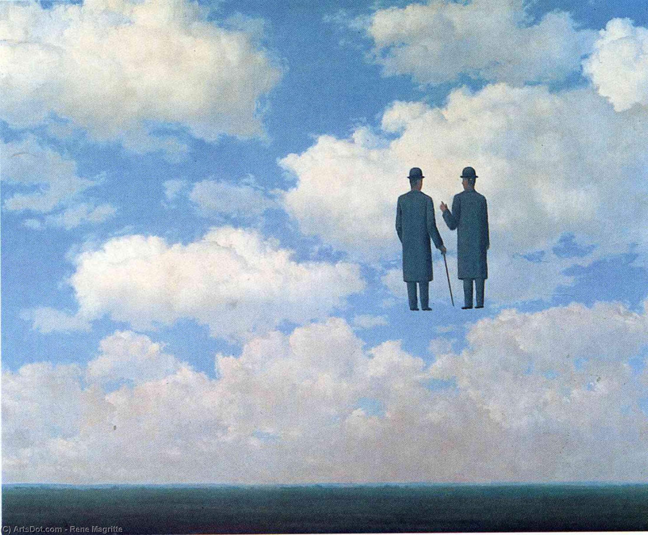 WikiOO.org - Encyclopedia of Fine Arts - Maleri, Artwork Rene Magritte - The infinite recognition