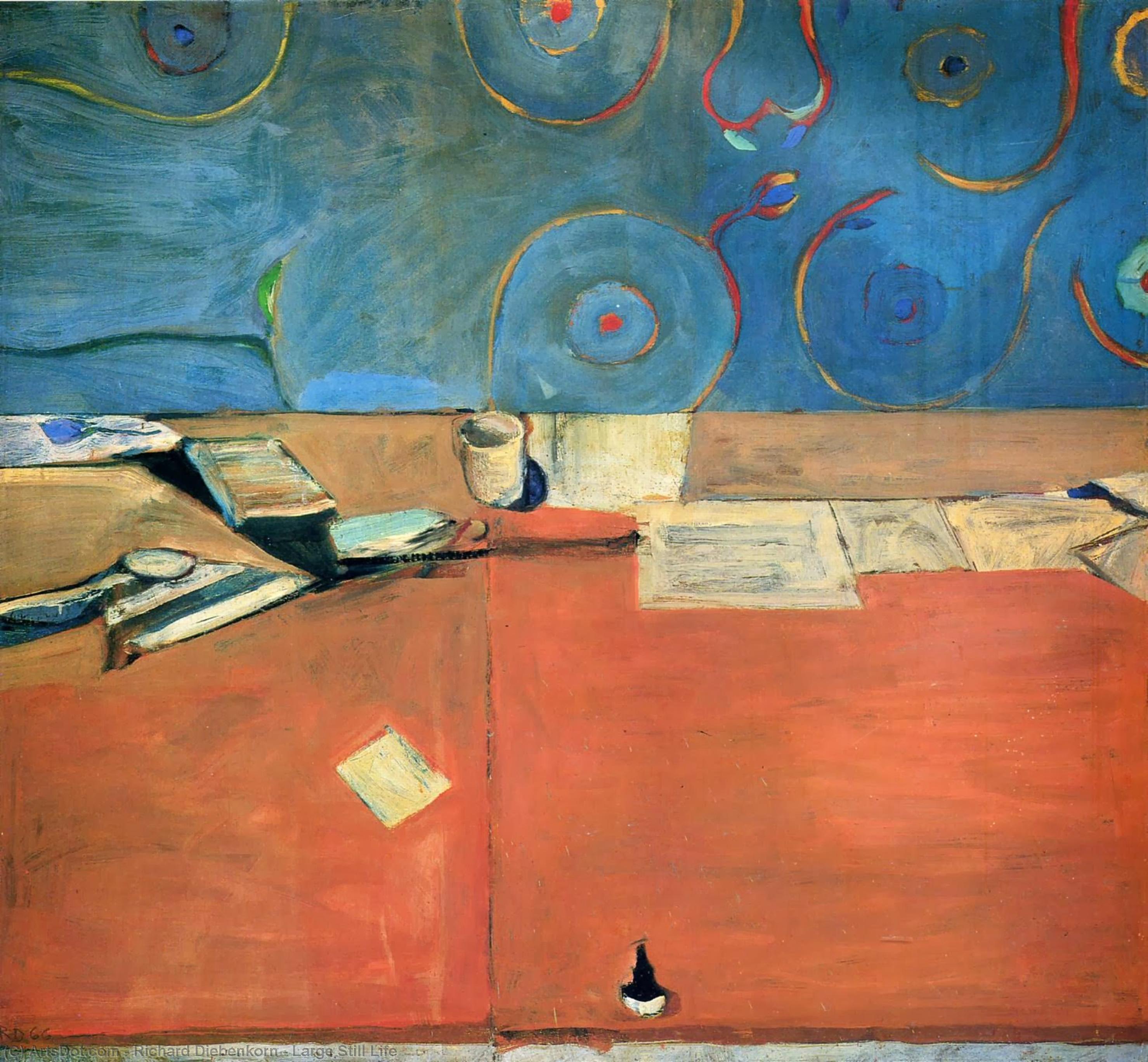 Wikioo.org - The Encyclopedia of Fine Arts - Painting, Artwork by Richard Diebenkorn - Large Still Life